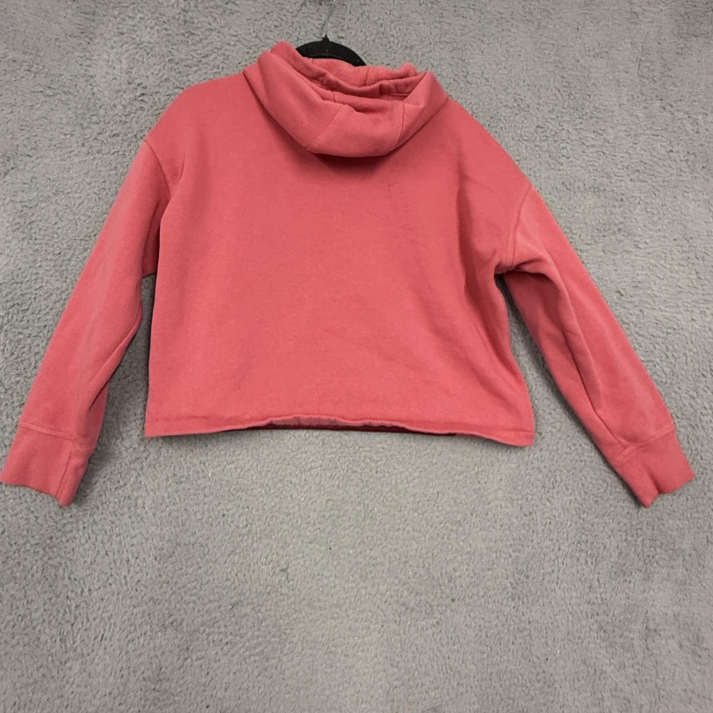 Nike Hoodie Girls XL Pink Fleece Cropped Pullover Swoosh Logo DM8888-622 - Picture 10 of 16